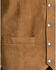 Image #2 - Scully Men's Lambskin Calf Suede Snap Front Vest, Rust, hi-res