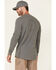 Image #4 - Hawx Men's Dark Gray Thermal Waffle Gear Graphic Crew Long Sleeve Work Shirt , , hi-res