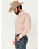 Image #2 - Ariat Men's Derrick Geo Print Long Sleeve Button-Down Western Shirt - Tall , Rust Copper, hi-res