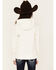 Image #4 - Ariat Girls' Boot Barn Exclusive Metallic Embroidered Logo Hoodie, Ivory, hi-res