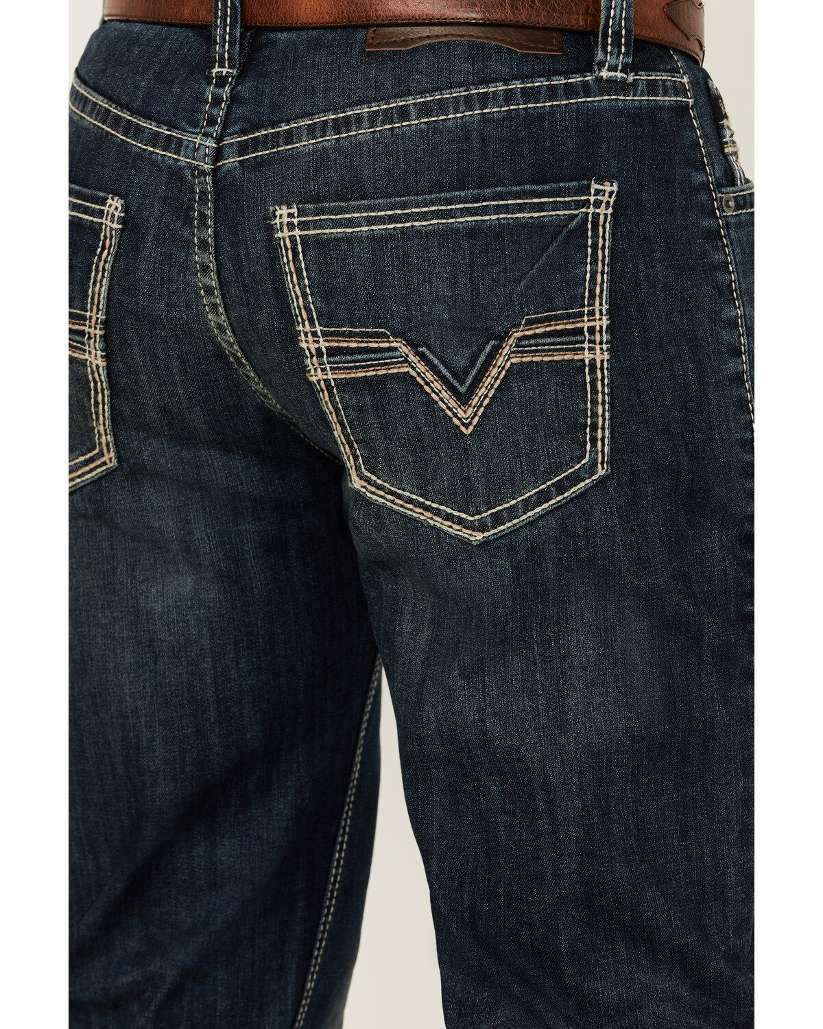 Product Name:  Rock & Roll Denim Men's Double Barrel Medium Wash Relaxed Bootcut Stretch Denim Jeans