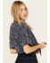 Image #4 - Ariat Women's Howdy Print Short Sleeve Tie Front Wrap, , hi-res