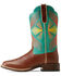 Image #2 - Ariat Women's Oak Grove Western Boots - Broad Square Toe, Brown, hi-res