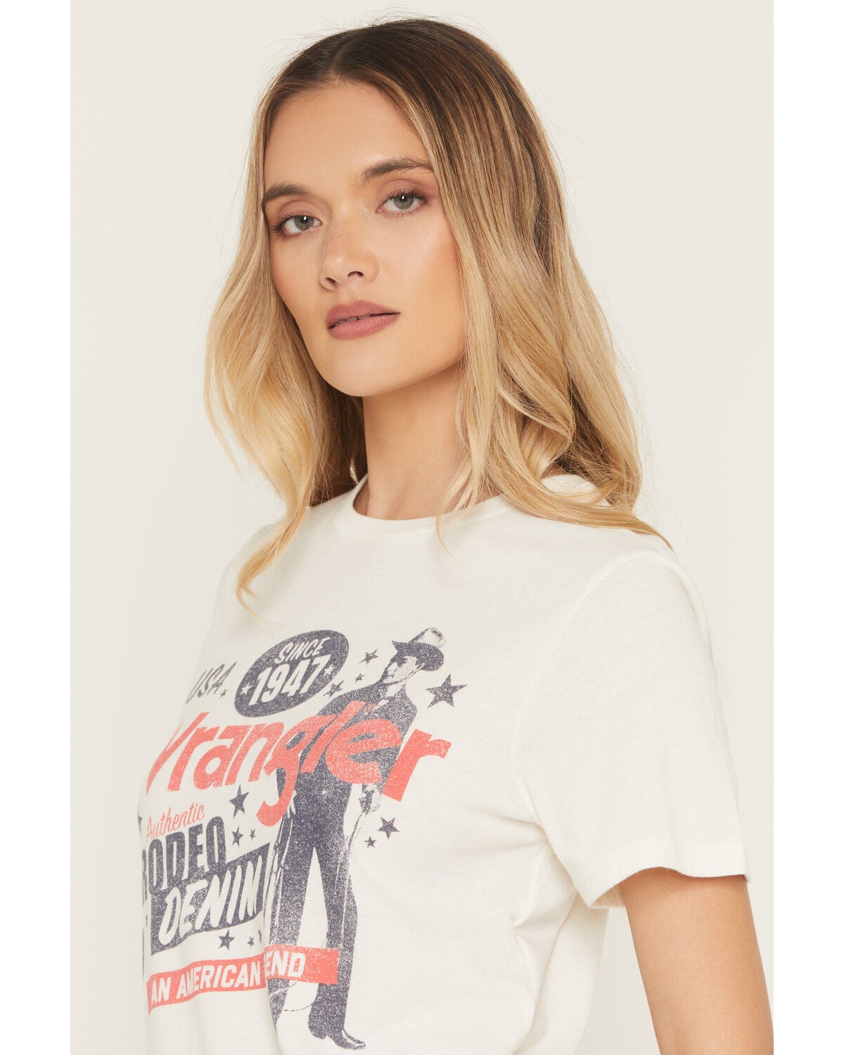 Image #2 - Wrangler Retro Women's Rodeo Short Sleeve Graphic Tee, Cream, hi-res