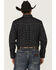 Image #4 - RANK 45® Tiki Room Striped Print Long Sleeve Button-Down Stretch Western Shirt, Black, hi-res
