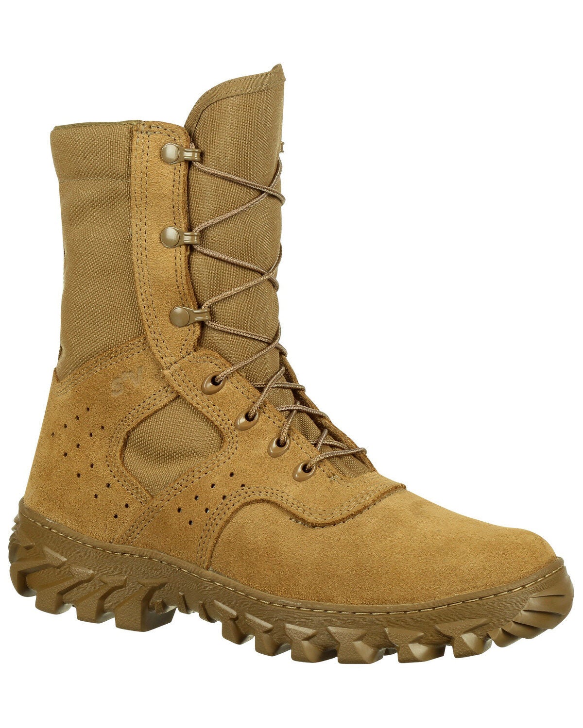 Rocky Men's Puncture-Resisting Military Jungle Boots - Round Toe, Taupe, hi-res