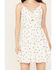 Image #3 - Wild Moss Women's Knot Front Print Mini Dress, White, hi-res