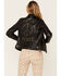 Mauritius Women's Love and Peace Amsterdam Leather Jacket, Black, hi-res