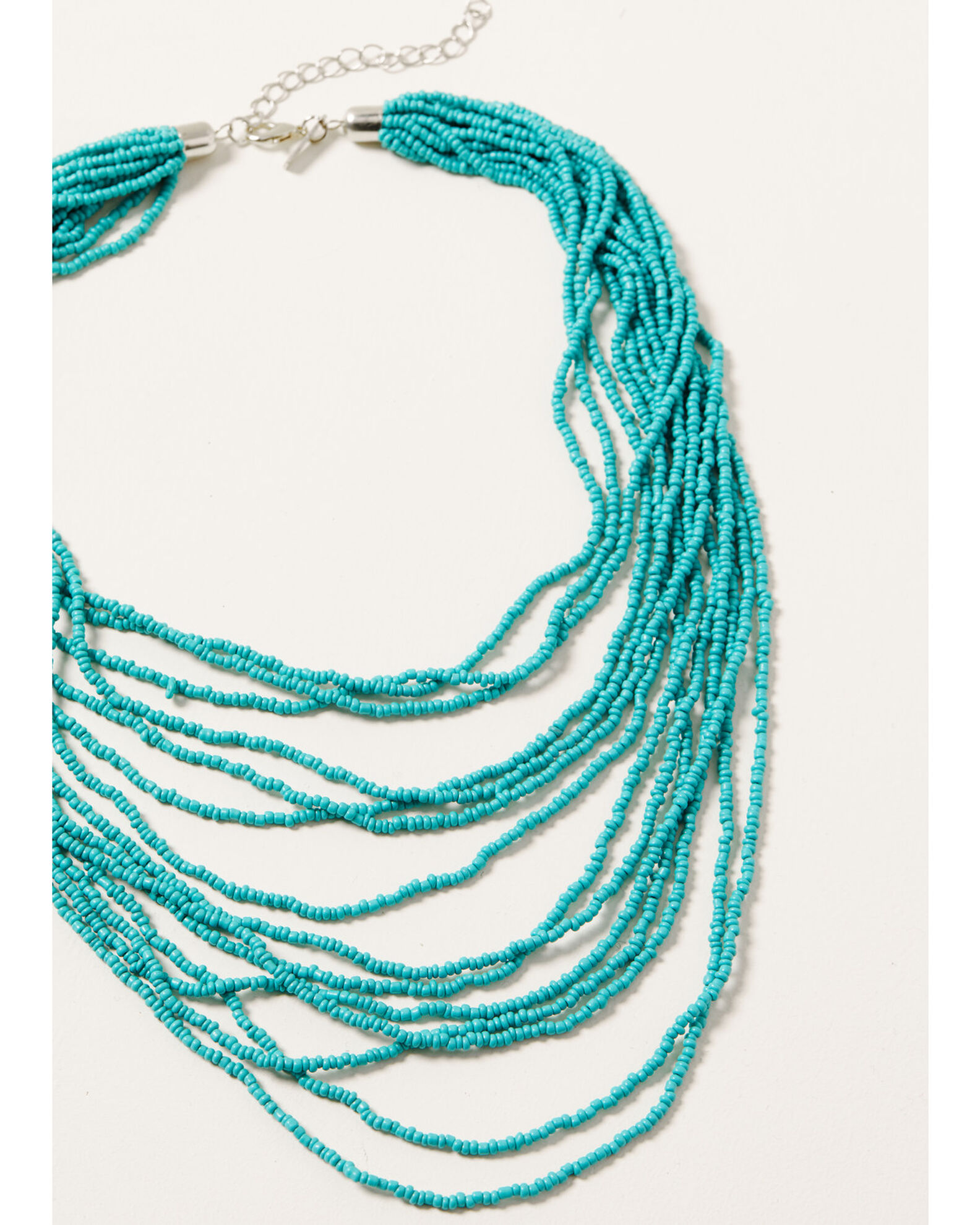 Teal sales bead necklace