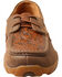 Twisted X Men's Tooled Driving Mocs - Moc Toe, Tan, hi-res