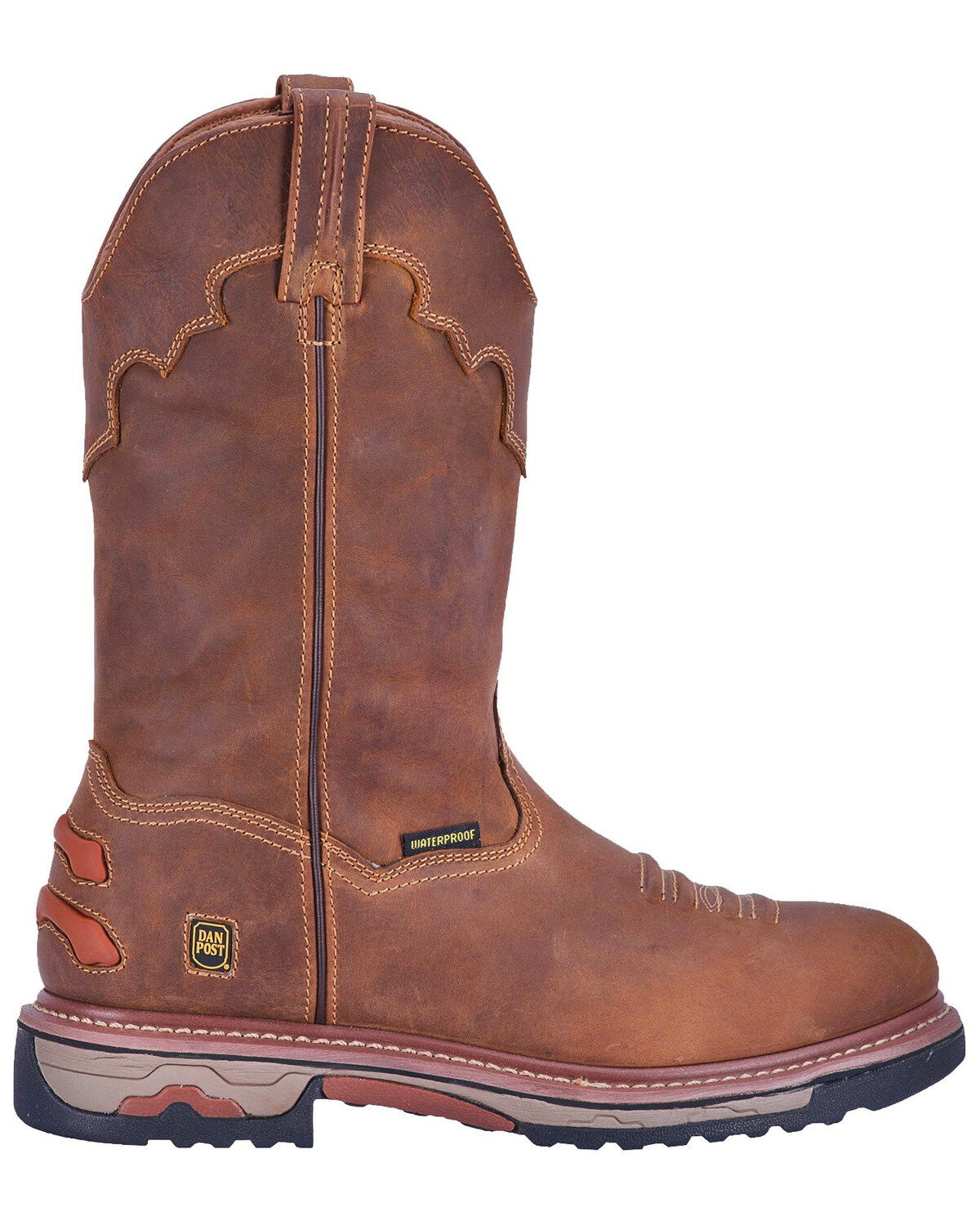 Image #2 - Dan Post Men's Journeyman Waterproof Work Boots - Soft Toe, Brown, hi-res