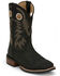 Image #1 - Justin Men's Shane Frontier Performance Western Boots - Broad Square Toe, Black, hi-res