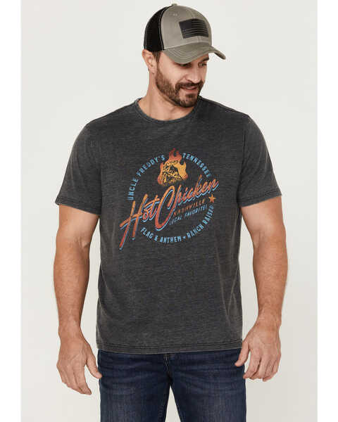 Flag & Anthem Men's Hot Chicken Nashville Burnout Graphic T-Shirt, Charcoal, hi-res