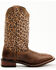 Laredo Women's Leopard Print Western Performance Boots - Broad Square Toe, Chocolate, hi-res