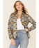Image #1 - Pendleton Women's Tan Jacquard Board Plaid Long Sleeve Button Shirt Jacket, , hi-res