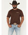 Image #2 - Ariat Men's Haters Club Short Sleeve Graphic T-Shirt, Brown, hi-res