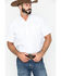 Image #4 - Ely Cattleman Men's Tone On Tone Western Shirt, White, hi-res