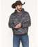 Image #1 - Hooey Men's Legendary Phantom Southwestern Print Hooded Sweatshirt, Brown, hi-res
