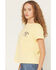 Image #4 - Wrangler X Coors Banquet Women's Logo Short Sleeve Graphic Tee, Yellow, hi-res