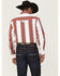Image #4 - Wrangler Men's Vintage Brushpopper Striped Print Long Sleeve Snap Western Shirt, , hi-res