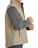 Image #5 - Cinch Men's Textured Logo Concealed Carry Zip Bonded Vest, Stone, hi-res