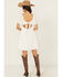 Image #4 - Shyanne Women's Eyelet Short Sleeve Mini Dress, White, hi-res