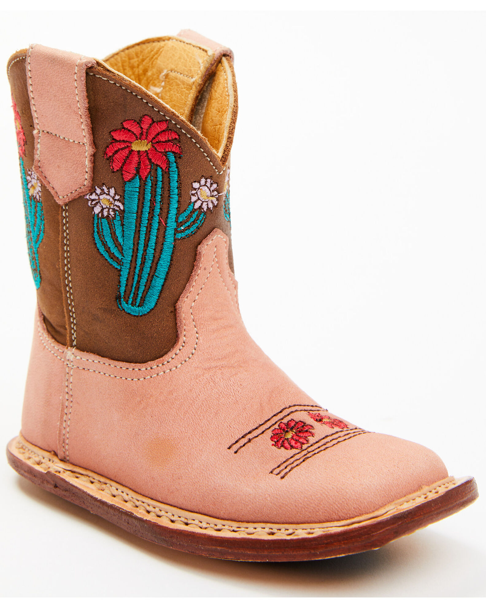 Roper Infant Girls Cowbaby Cactus Western Boots Square Toe