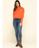Image #6 - Wrangler Modern Women's Orange 1/4 Zip Pullover, , hi-res