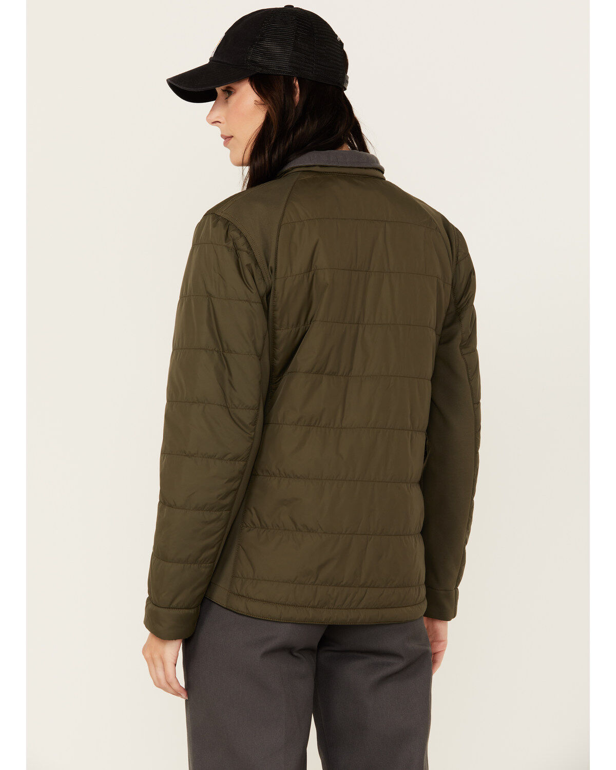 Image #4 - Carhartt Women's Rain Defender® Relaxed Fit Lightweight Insulated Jacket, Loden, hi-res