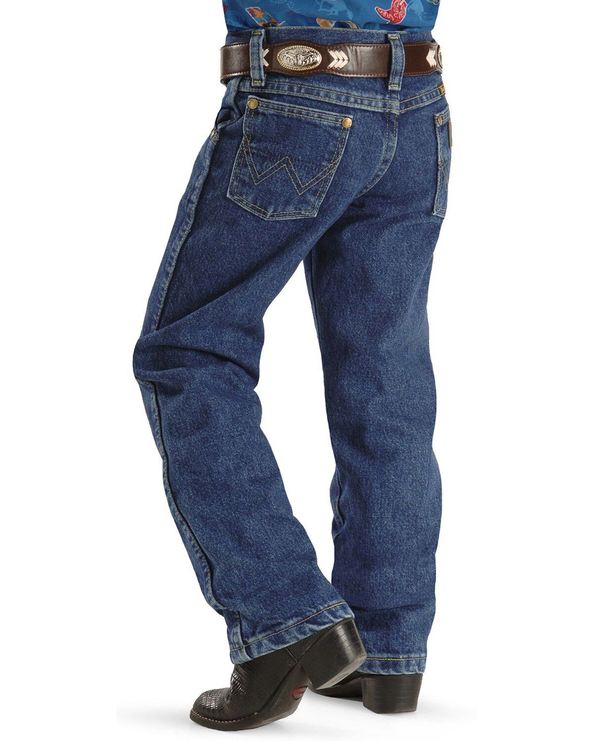 Wrangler Boys Toddler Polyester Dress Jeans J82JBN Brown sz 1T 20x11 