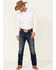 Roper Men's Amarillo Collection Solid Long Sleeve Western Shirt, White, hi-res