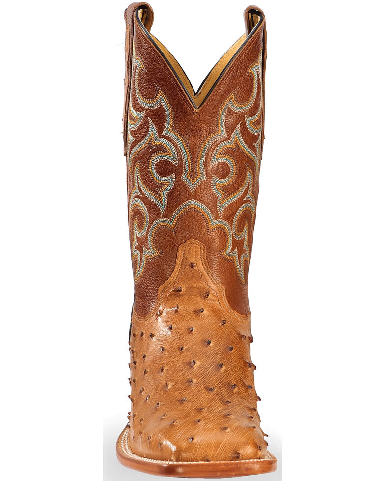 Justin Men's Full Quill Ostrich Western Boots Boot Barn