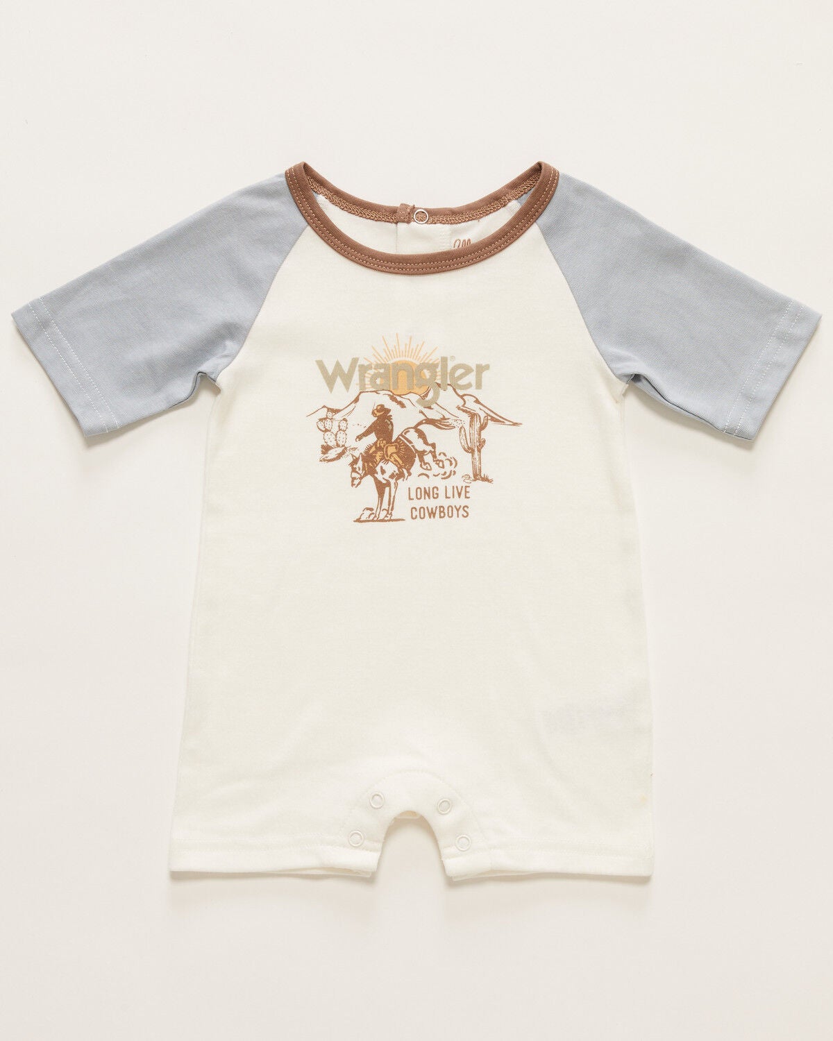 Image #1 - Wrangler Infant Boys' Cowboy Short Sleeve Onesie, , hi-res