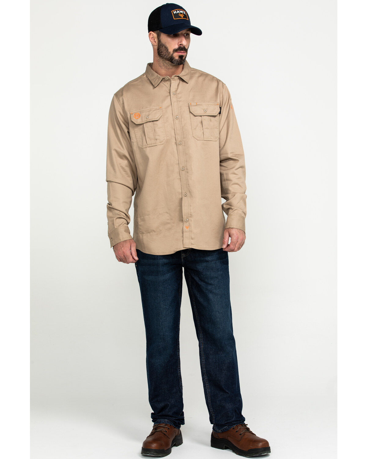 Image #6 - Cody James Men's FR Millikin Slim Straight Work Jeans - Big, Indigo, hi-res
