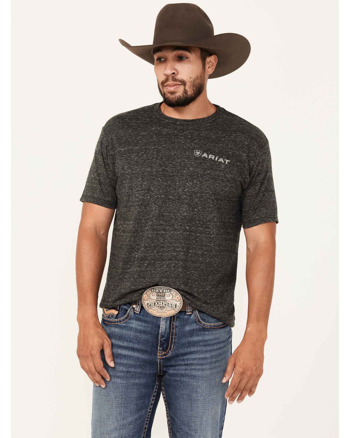 Image #1 - Ariat Men's Camo Ring Short Sleeve Graphic T-Shirt, , hi-res
