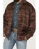 Image #3 - Ariat Men's Caldwell Southwestern Serape Stripe Print Long Sleeve Button-Down Shirt Jacket, Maroon, hi-res
