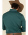 Image #5 - Wrangler Retro Men's Teal Solid Long Sleeve Western Shirt , , hi-res