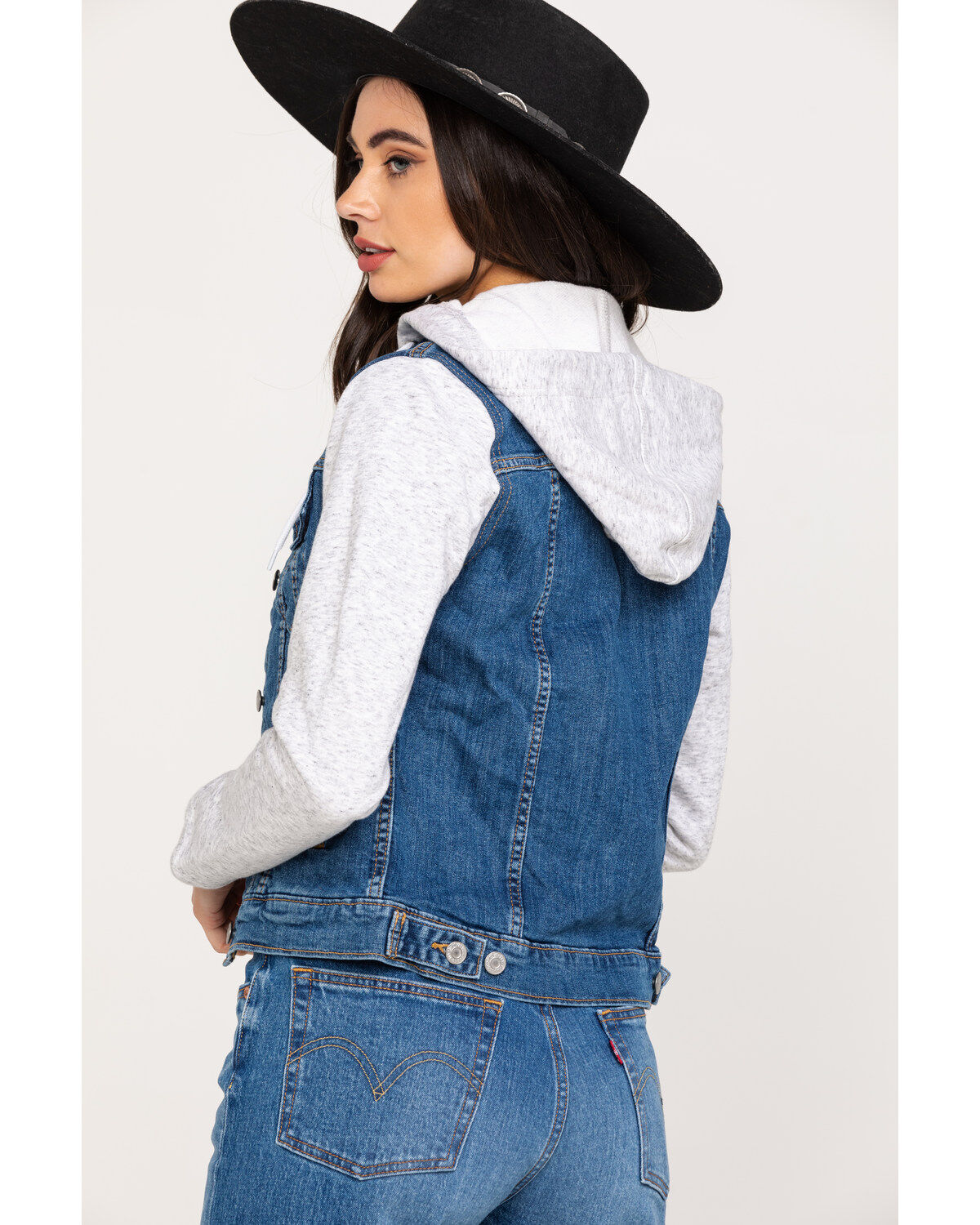 trucker vest levi's