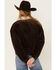 Cleo + Wolf Women's Corduroy Sherpa Trucker Jacket, Chocolate, hi-res