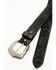 Image #2 - Cody James Men's Concho Tooled Western Belt, Black, hi-res