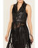 Image #3 - Rock & Roll Denim Women's Embellished Long Fringe Vest, , hi-res