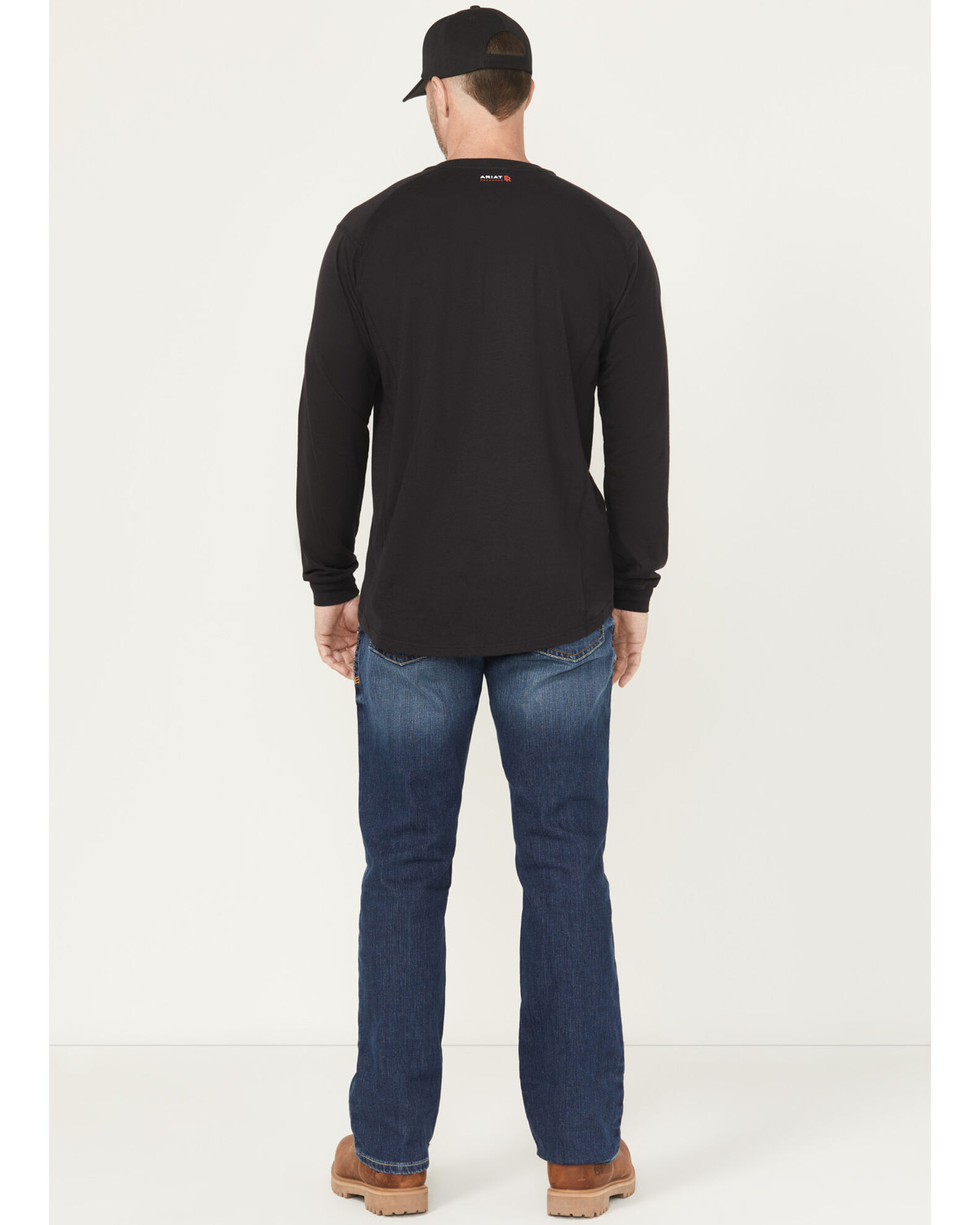 Image #3 - Ariat Men's M4 FR Alloy Bootcut Jeans, Indigo, hi-res