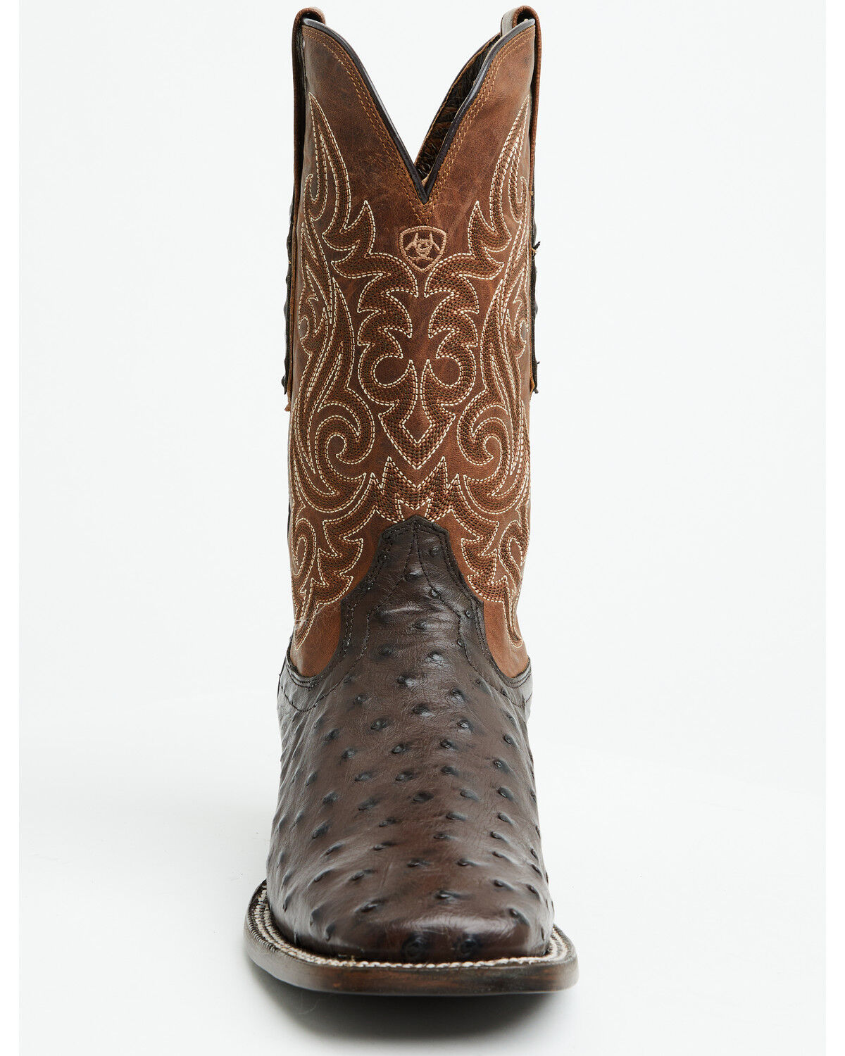 Ariat Men's Classic Cash Exotic Ostrich Western Boots - Broad Square Toe