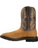 Image #3 - Ariat Men's 10" Sierra Pull-On Western Work Boots - Square Toe, Aged Bark, hi-res