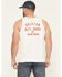 Image #1 - Brixton Men's Woodburn Logo Tank, Off White, hi-res