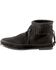Women's Minnetonka Suede Back Zipper Moccasin Boots, Black, hi-res