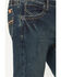 Image #2 - Wrangler Men's FR Dark Wash Vintage Slim Bootcut Stretch Denim Jeans, Dark Wash, hi-res