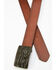 Levi's Women's Bridle Logo Plaque Belt, Tan, hi-res