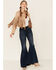 Image #2 - Saints & Hearts Women's Faux Suede Cropped Fringe Jacket, , hi-res