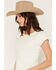 Image #2 - Cleo + Wolf Women's Whip Stitch Baby Tee, Ivory, hi-res